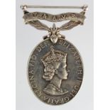 Efficiency Medal QE2 with T & A.V.R. clasp to (22969018 LCpl B Chesters RCT).