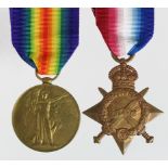 1915 Star and Victory Medal to 17167 Pte P Edwards E.Lanc.R. Died of Wounds 3/7/1916 with the 1st