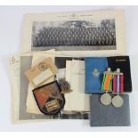 WW2 group to 110251 F/Lt J G Morgan RAF, lived Wisbech, Cambs. Defence & War Medal with named box of