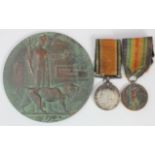 BWM & Victory Medal + Death Plaque to 853699 Spr Alfred Edward Swan 123rd Bn Canadian Engineers.
