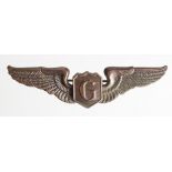 American Glider Pilots wings by Firmin of London, toned