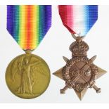 1915 Star and Victory Medal to S-5884 Pte H Talkington R.Highlanders. Killed In Action 3rd or 4th