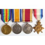 Group - China War Medal 1900 silver no bar (A E Hammond. Sto. HMS Bonaventure). 1915 Star Trio (