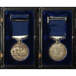 Liverpool Shipwreck and Humane Society's Marine Medal in silver (38mm) named (to Frank Locke for