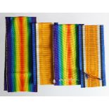 BWM and Victory unissued ribbons, 2 sets.