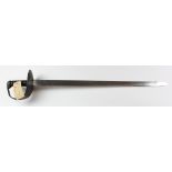 Cutlass - an English 1889 Pattern Naval Cutlass. Heavy D/E blade 29" cleaned bright with Crown