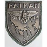 German Balkan Armshield 1944-45