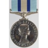 Royal Observer Corps Medal named (Observer L Keay). (DEI: GRATIA:).