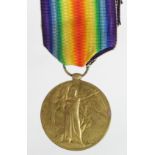 Victory Medal to 13918 Pte W Ashley Cheshire Regt. Died of Wounds 12/7/1916 with the 10th bn. Born