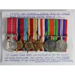 BEM 1939-45 Star, Africa Star, F &G Star, Defence & War medals mounted for wearing to 1067092 Cpl