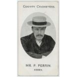 Taddy - County Cricketers, type card, Mr P Perrin, Essex, VG, cat value £70