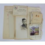Documents and ephemera relating to 2.Lieut George Fullerton MC, inc Commission document, letters,