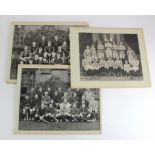 H G Gibbs estate - Oxford University College circa 1900 inc Rugby Team, Hockey Team x2. (3)