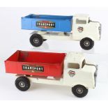 Triang. A pair of Triang Transport Tipper trucks, length 37cm approx.