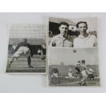 Ipswich Town original press photos, b&w 8£x6" relating to Cardiff City v Ipswich 26/4/1947 Div 3