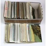 Shoebox crammed with old assorted postcards (approx 300)