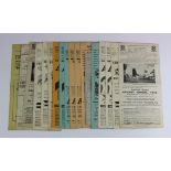 Cricket Score Cards all Essex related c1946 to early 1960's (approx 18)