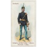 Wills - Soldiers & Sailors (blue back), type card, Holland, Infantry of the Line, Officer, Review