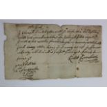 Robert Swinbourne 16 November 1695 Promise To Pay within 14 days of 20 at the most, to Mr Morton