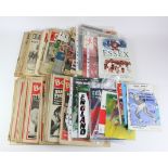 Banana box of various Sports programmes, magazines, etc. (qty) Buyer collects