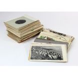 Small box housing mixed collection vintage postcards, original collection foreign noted   (approx