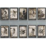 Ogden - Guinea Gold issue - Cyclists, Base M, part sets 42/50 (wording in capitals) & 3/7 (wording