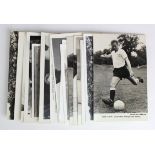 Football - Tottenham 1960's postcards and photo cards inc Cliff Jones signed, unsigned.