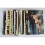 Nudes. Tasteful selection of golden age postcards inc many full-frontal, better noted inc real photo