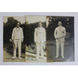 Tennis RP postcards, scarcer types from the early 1920's by Chaplin-Jones Kingston Thames. 2x