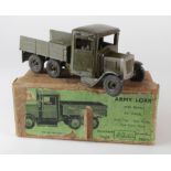 Britains Green Army Lorry (no. 1335), with driver, circa early 20th Century, contained in original