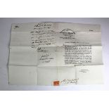 Italy - an early document/letter dated 1839 'Delegazione Apostolica Di Ascoli'.