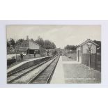 Railway station postcard. Bishops Lydeard Great Western Railway.