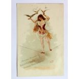 Circus, Barnum & Bailey Souvenir, Trapeze artiste with doves   (1)