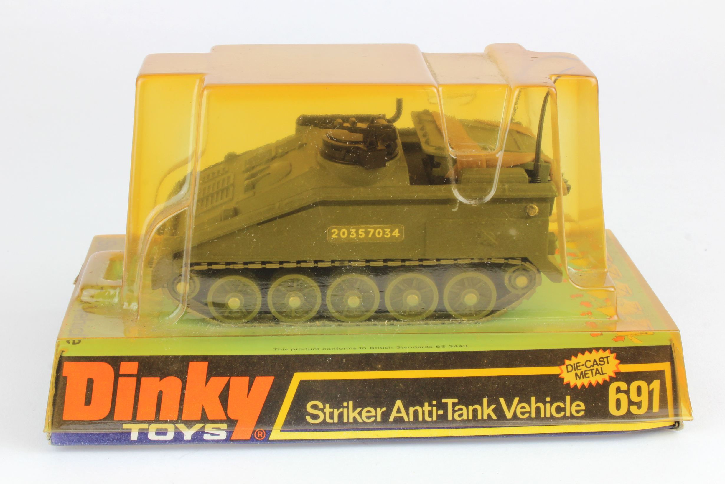 Dinky Toys, no. 691 'Striker Anti-Tank Vehicle', contained in original packaging