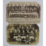 Northampton Town rare team postcards 1911/12 season with legend to front. Plus 1922/23 from February