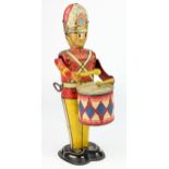 Marx tinplate clockwork guardsman drummer, height 23cm approx. (working)