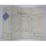 Commission document relating to Lieut Harold Platt Sykes Militia Forces, dated 12th September
