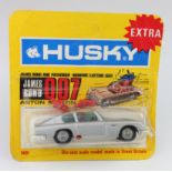 Husky Extra, no. 1401 'James Bond 007 Aston Martin', with two ejecting men, contained in original
