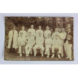 Wallingford (in Berkshire when postcard issued) Cricket Club 1906, RP postcard.