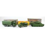 Dinky Toys. A group of three boxed Dinky military toys, comprising 10 Ton Army Truck (622), Army