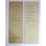 Commission documents for same family, E A Stead 2nd Lieut 23rd November 1914 unattached list for