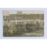 Cardiff City exceptionally rare RP postcard, ground scene for match v Treharris in Southern League