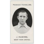 Taddy - Prominent Footballers (London Mixture), type card, J Hughes, West Ham United, VG, cat