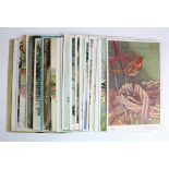 Birds, small collection of older postcards, Tuck, Valentines, etc. (approx 27)