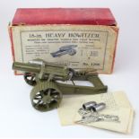 Britains 18 inch heavy howitzer (no. 1266), instructions present, length 17.5cm approx., contained