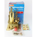 Wilesco live steam stationary engine D457 (Dampfmaschine), scarce all brass version, compleete