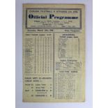 Chelsea v Arsenal 16/3/1946, Football League South, programme