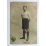 Wolverhampton Wanderers Albert Groves c1909, Groves played 1909-1918. An early RP postcard by G