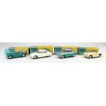 Corgi Toys. A group of four Corgi toys, comprising Austin Cambridge Saloon (201); Jaguar 2.4 Litre