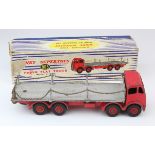 Dinky Supertoys, no. 905 'Foden Flat Truck', red cab & chassis with grey back, contained in original